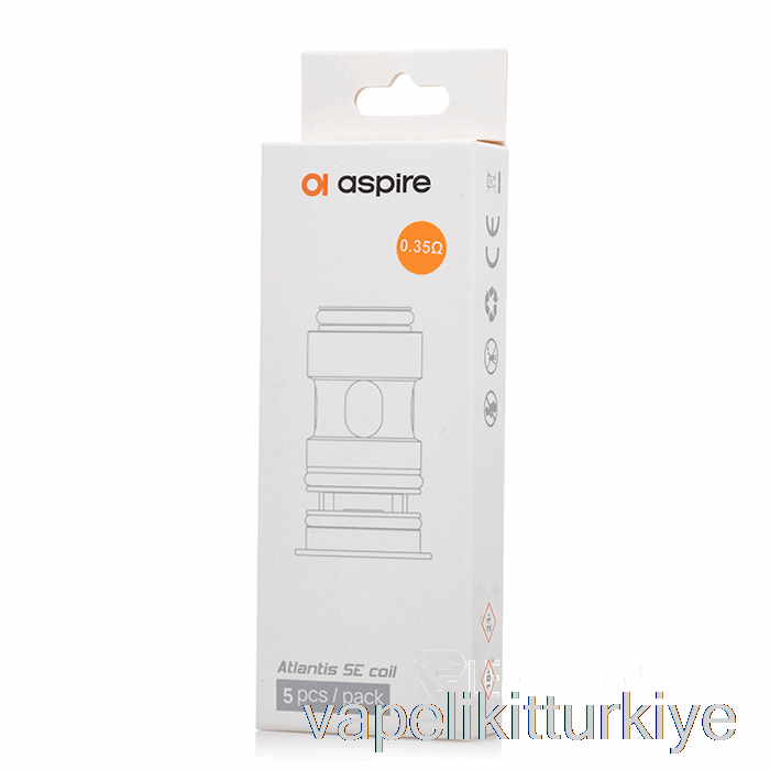 Vape Türkiye Aspire Atlantis Se Yedek Bobinler 0.35ohm Bobinler